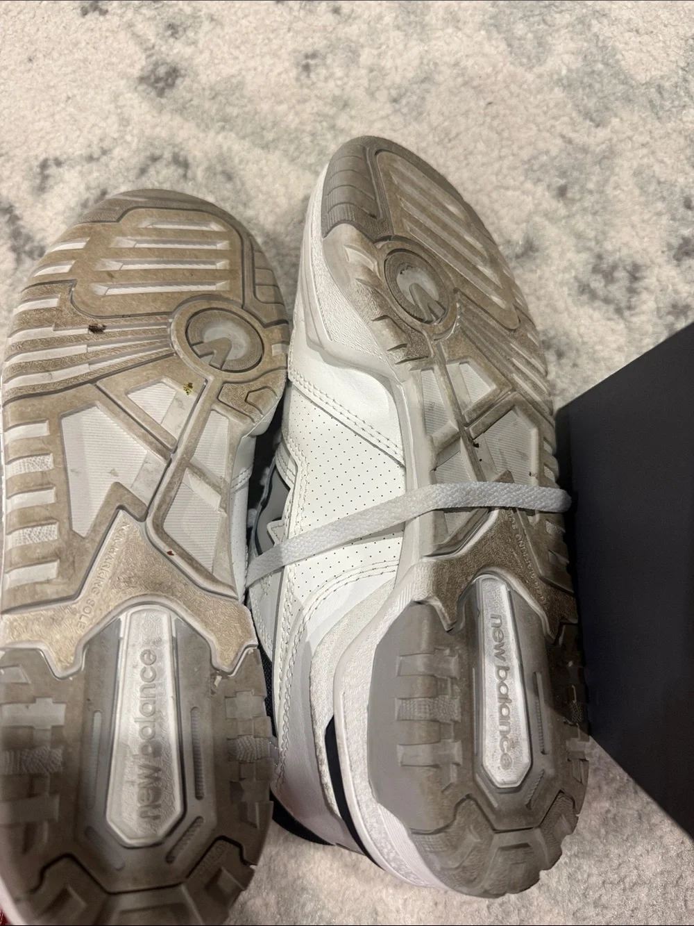 New Balance 550 White and Black Men's Sneakers